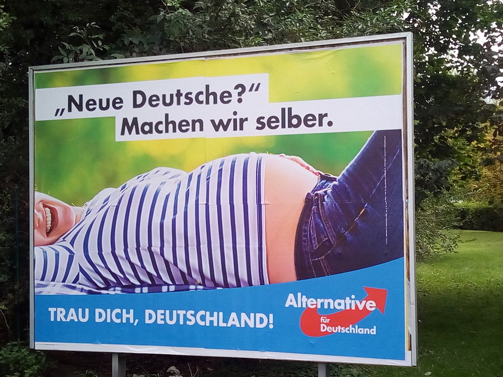 Campaign poster of the party "Alternative für Deutschland" for the Federal elections 2017