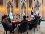 Meeting with Anutin and the Ministry of Interior team at the Government House.