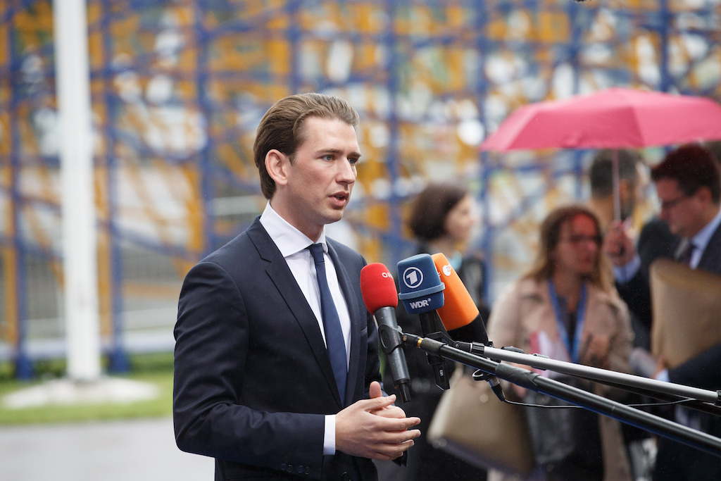 Austrian Chancellor Sebastian Kurz