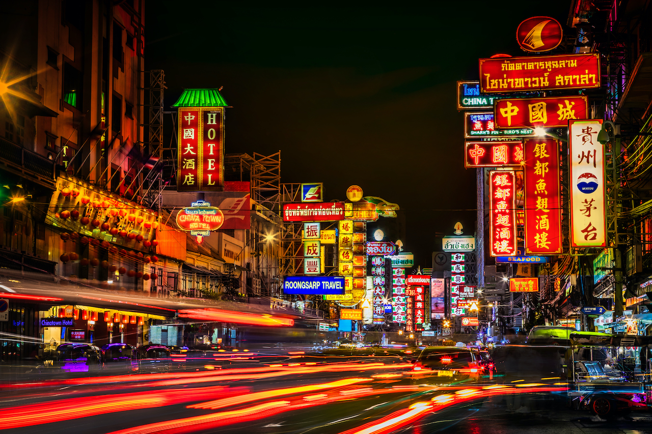 Yaowarat Road (ถนนเยาวราช) in Bangkok.