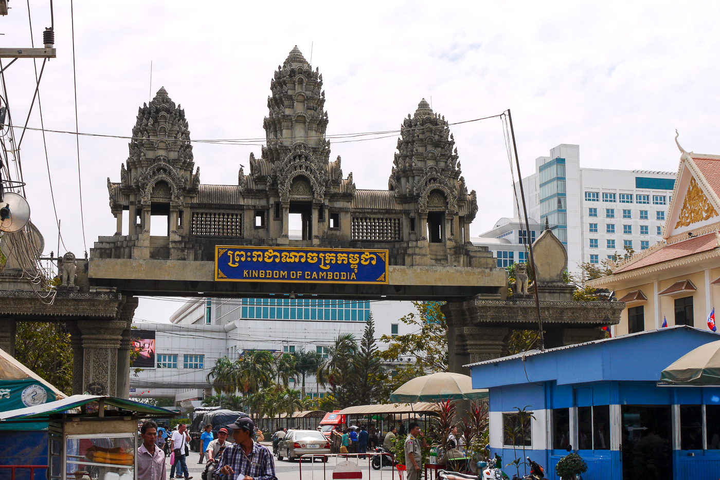 Border crossing in Poipet, Cambodia.