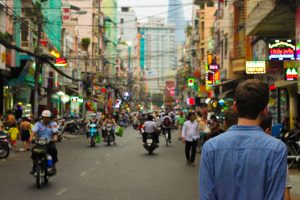 Busy street in Bangkok