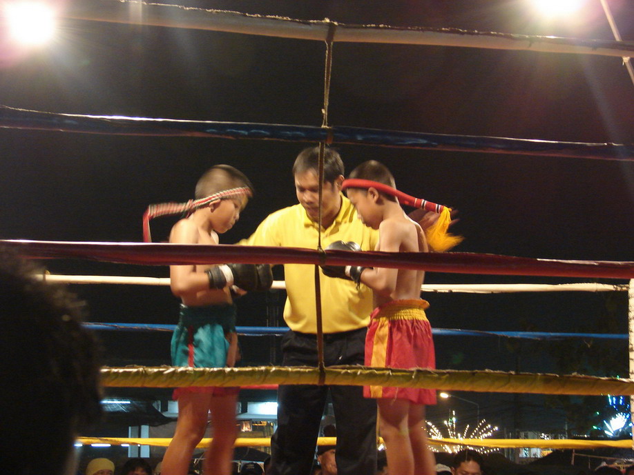 Thai Children practising Muay Thai