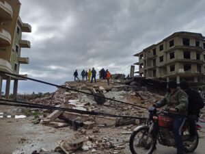 Destruction after the 7.8 magnitude earthquake in Turkey and Syria