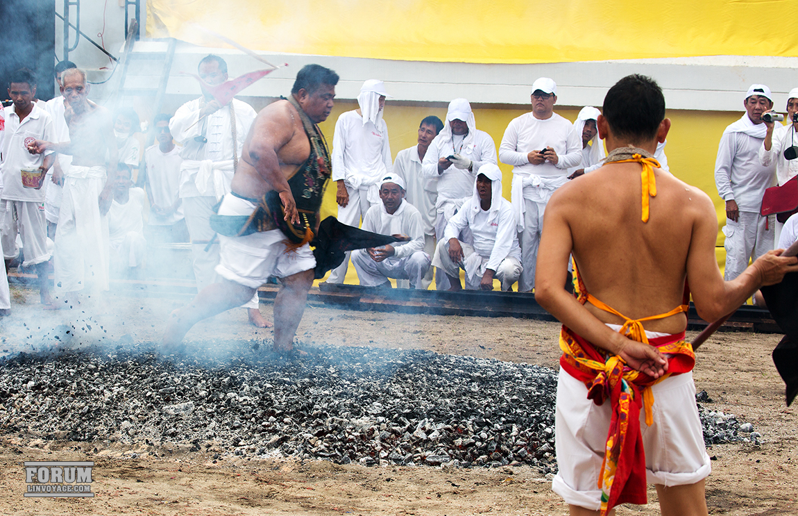 Fire Walking Ritual at Phuket Vegetarian Festival.