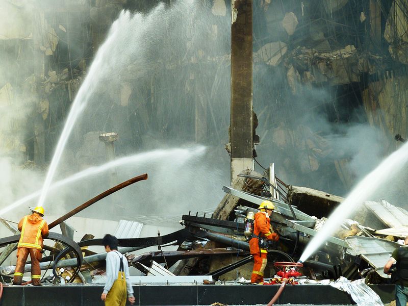 Central World fire during the Red Shirt protests in Bangkok