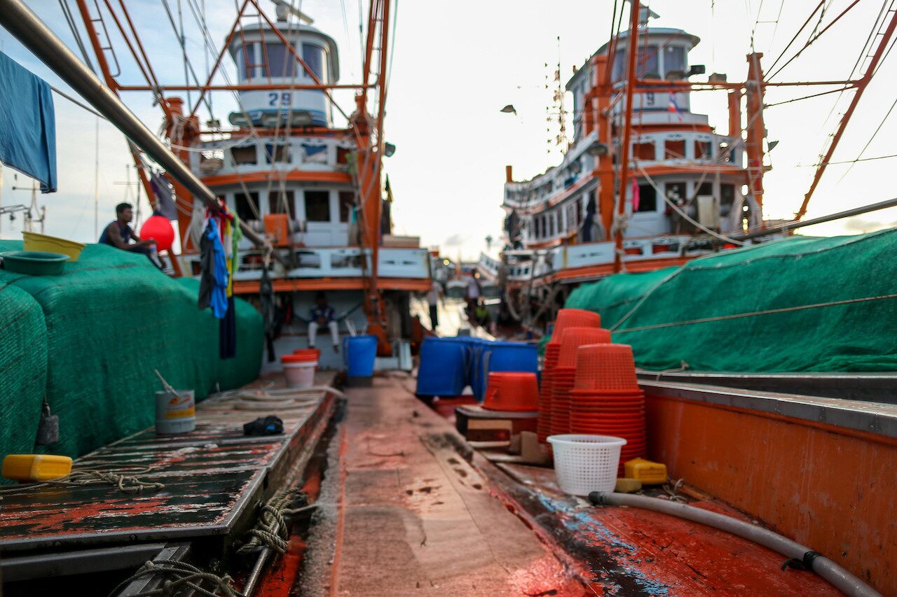 Fishing boats at Rassada Pier in Phuket.