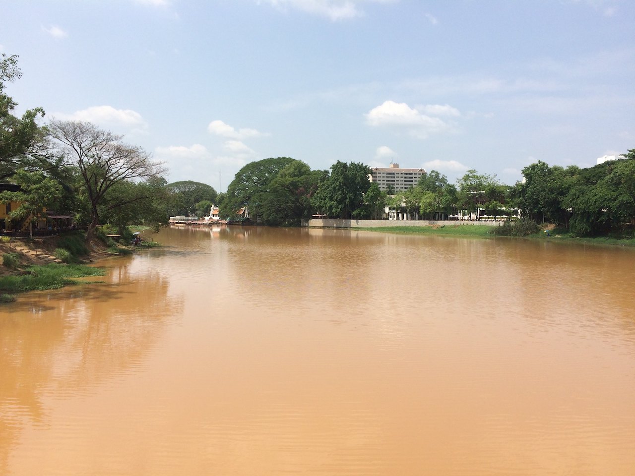 Flooding in Chiang Mai, Ping River overflowed.