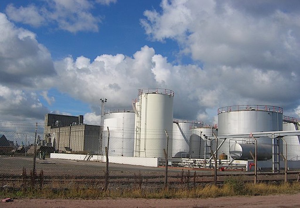 A fuel depot.