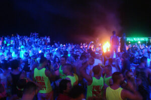 Full Moon Party at Haad Rin Beach in Koh Phangan.