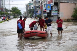 Hat Yai is experiencing severe, critical flooding that prompted authorities to issue a "red-flag" evacuation order.