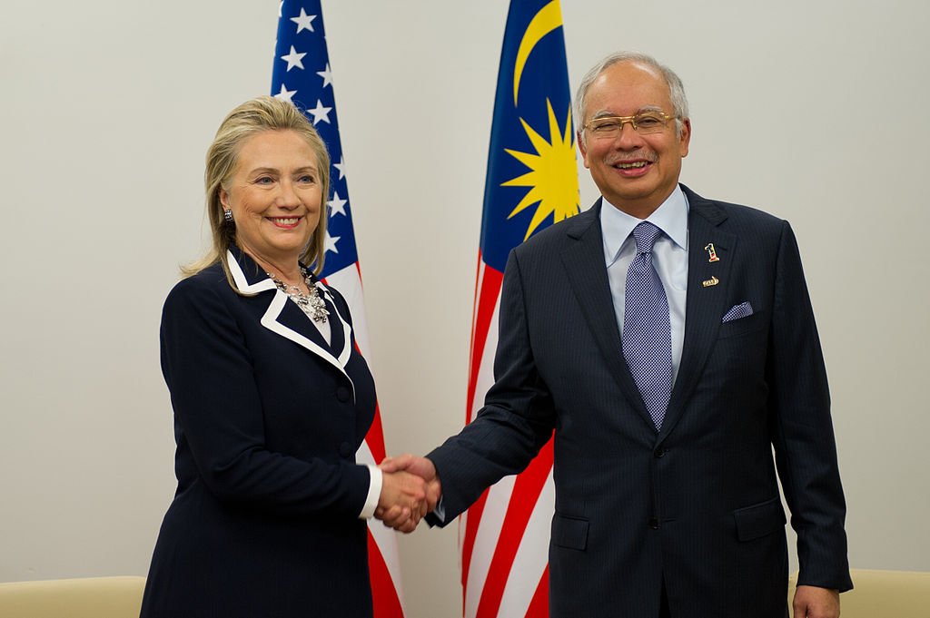 Hillary Clinton with Najib Razak