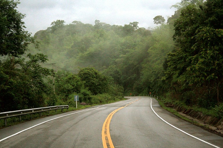 Road through Nam Nao National Park in Phetchabun province
