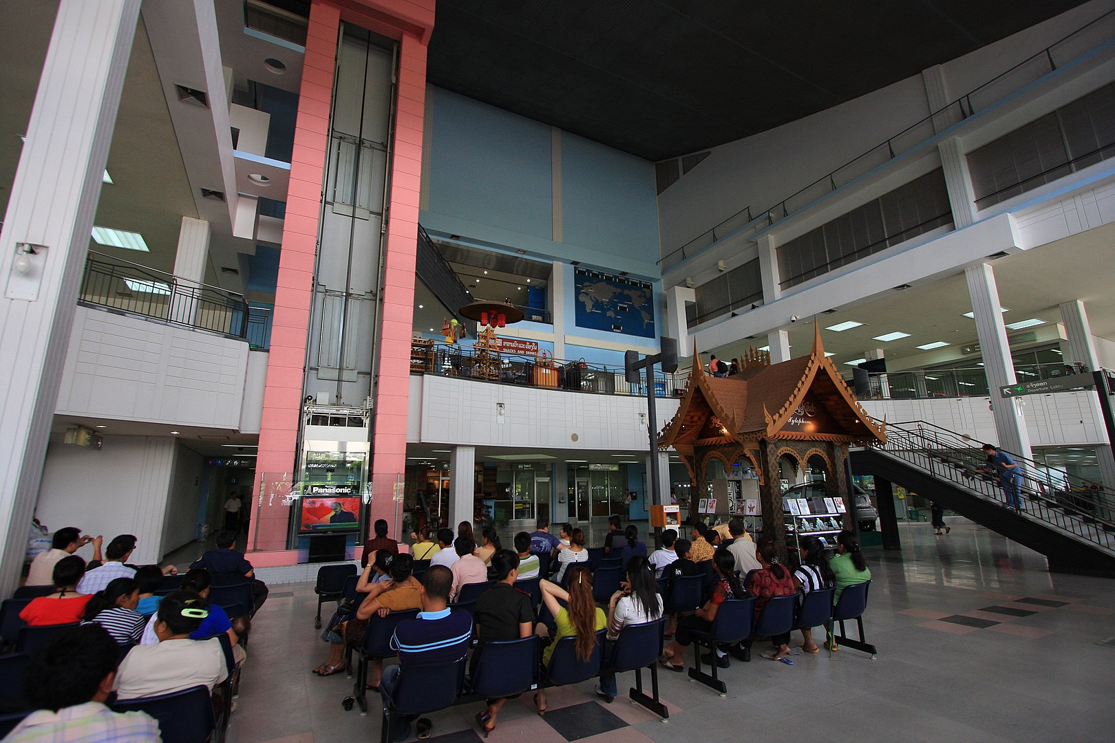 Terminal of Wattay Airport in Vientiane, Laos