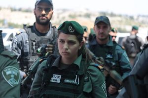 Israeli police officers in Jerusalem