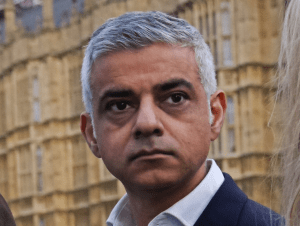 London Mayor Sadiq Khan shortly before interview