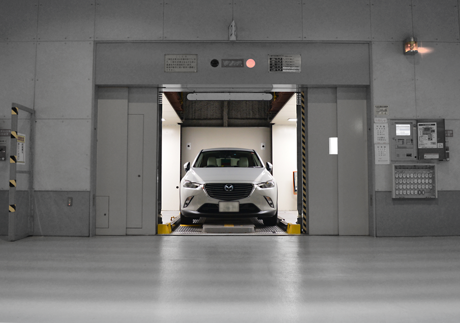 Car at Mazda plant