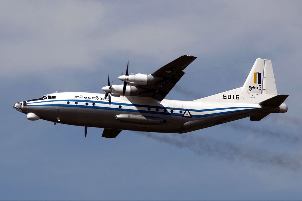 Myanmar Air Force Shaanxi Y-8 MRD plane