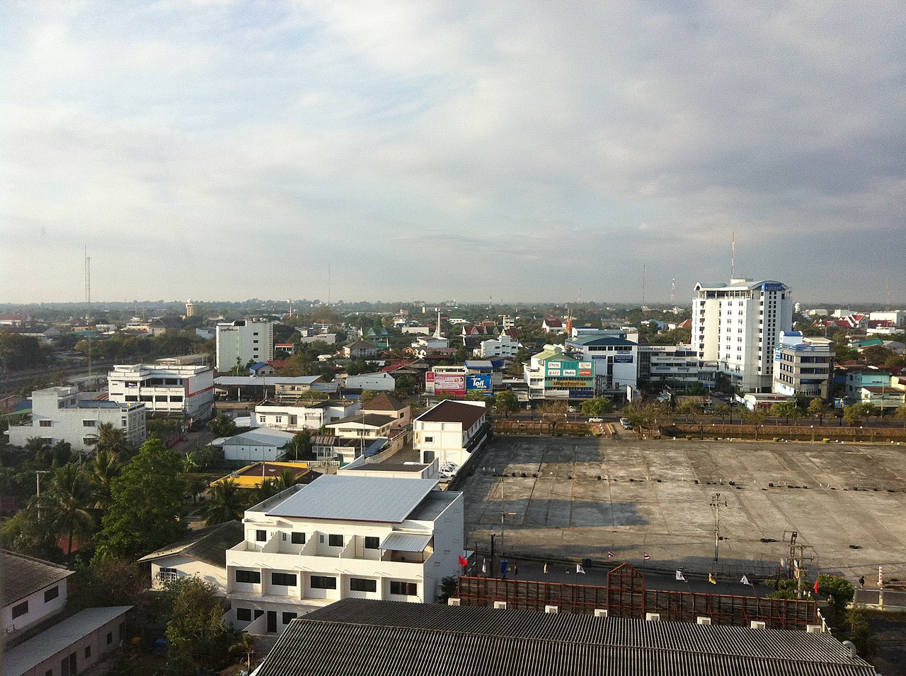 Aerial view of Mueang Surin.