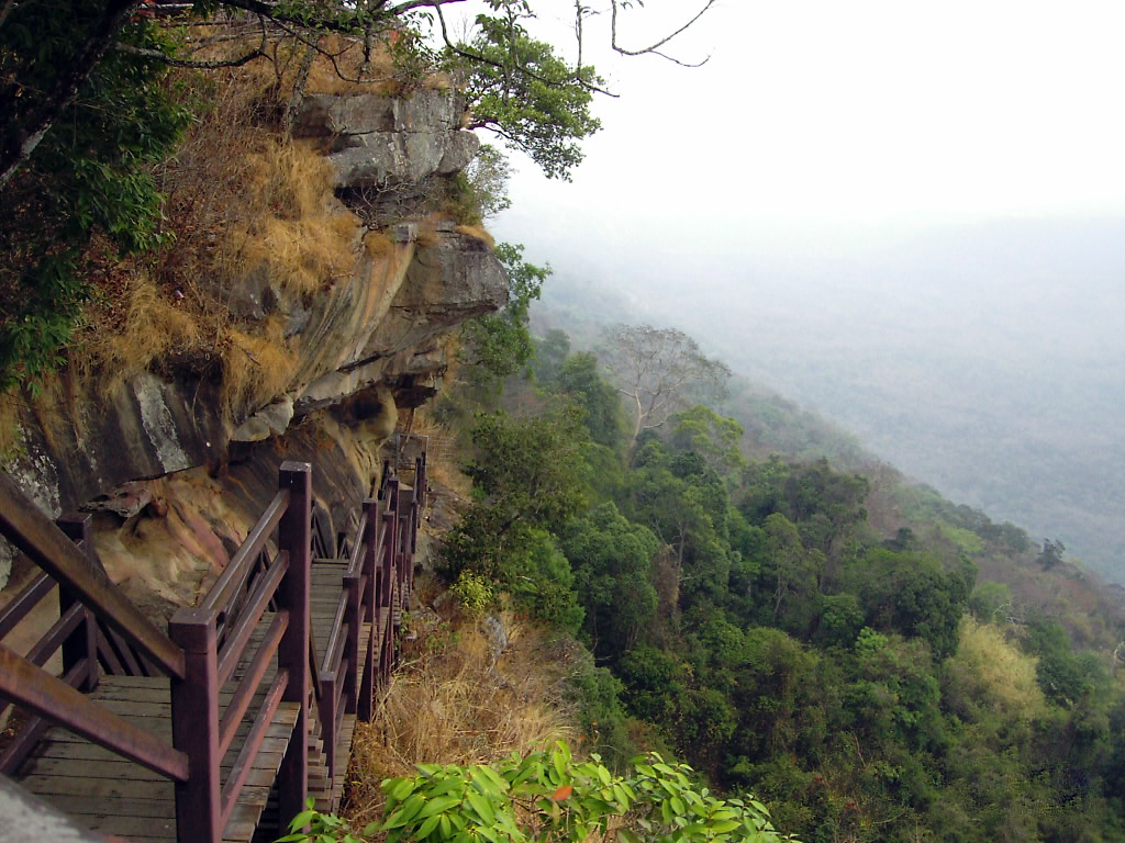 Pha Mo I Daeng at Khao Phra Wihan National Park in Kantharalk, Si Sa Ket.