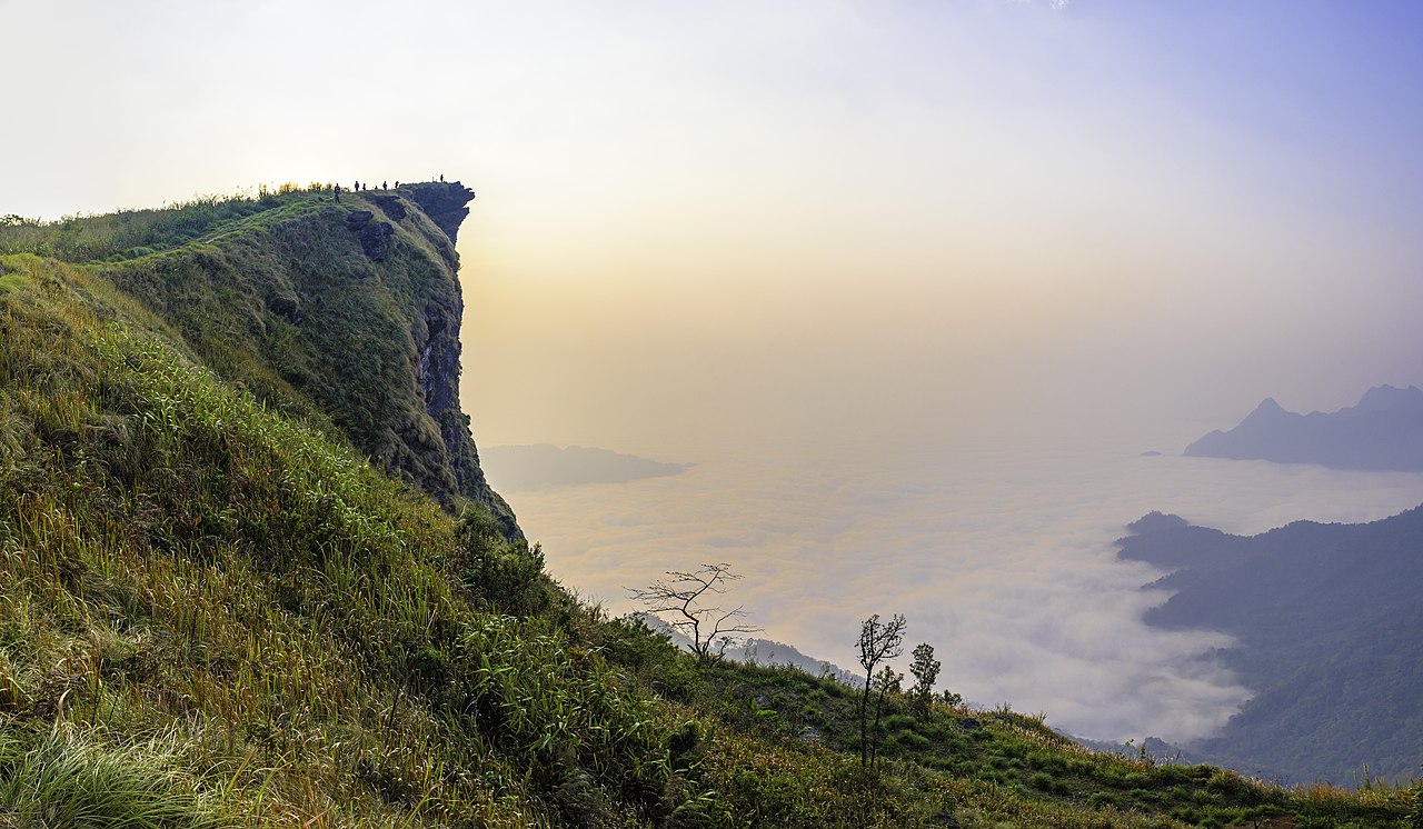 Phu Chi Fa mountain and national forest park in Chiang Rai.