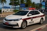 Toyota Police Car in Phuket.