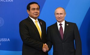 Prime Minister of Thailand Prayut Chan-o-cha and Vladimir Putin