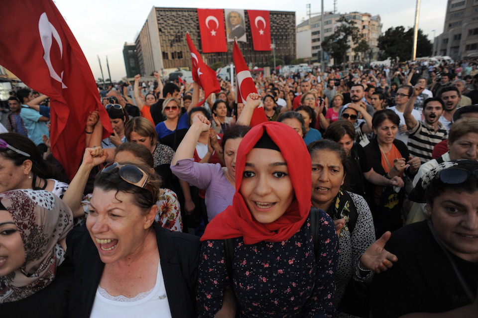 Taksim square peaceful protests