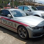 Thai Immigration Police, BMW 330e At Chachoengsao Immigration Office
