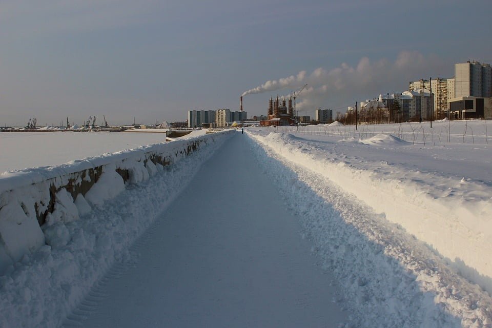 View of Siberia in Russia