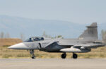 JAS-39 Gripen landing