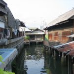 Stilt houses in Sriracha, Chonburi province