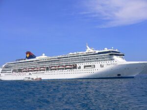 Cruise ship SuperStar Virgo in the waters of Patong Beach, Phuket