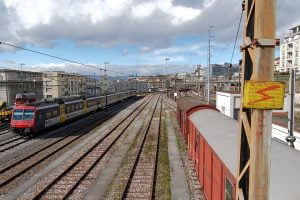 Lausanne Train Station in Switzerland