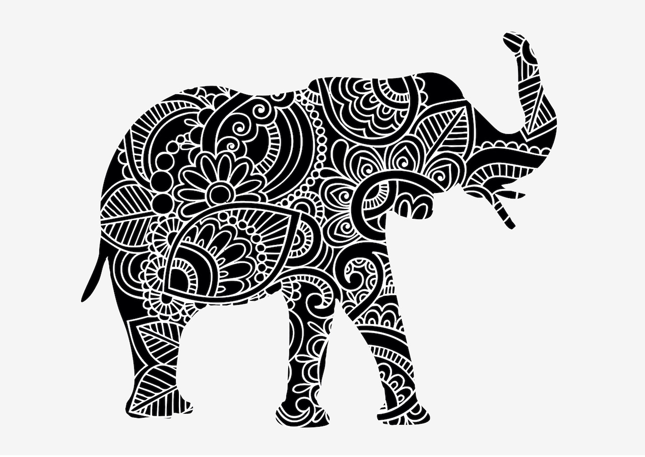 Thai elephant pattern.