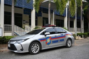 Thai Tourist Police Toyota Camry in Pattaya.