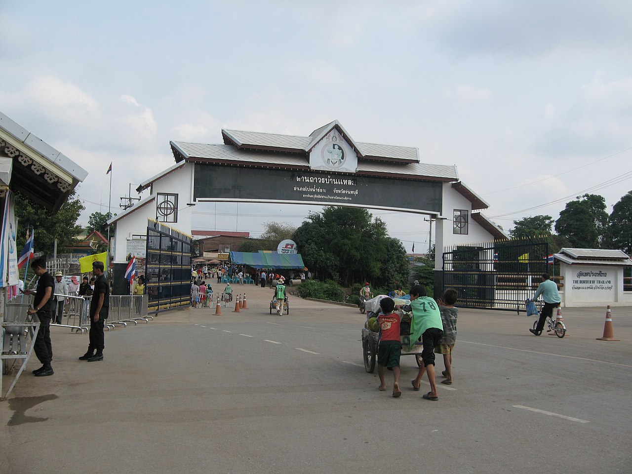 Thai Cmbodia border in Ban Laem, Chanthaburi.