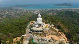 The Phra Phutta Ming Mongkol Eknakiri or Phuket Big Buddha.