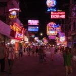 The popular Walking Street in Pattaya