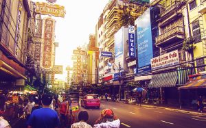 Busy street in Bangkok