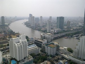 Chao Phraya River viewed from lebua at State Tower,