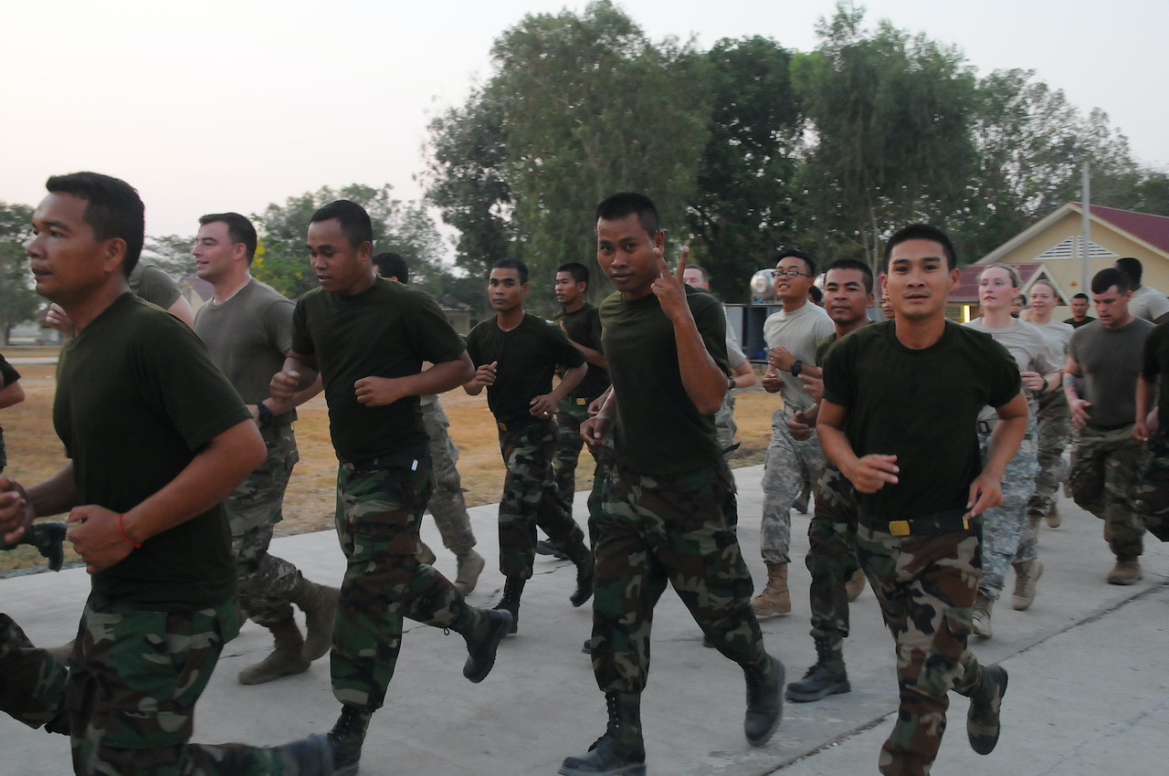 Cambodian soldiers.