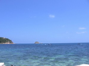 Boats on the coast off Koh Tao