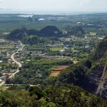 View of Krabi town from Wat Tham Sua, Tiger Cave Temple.