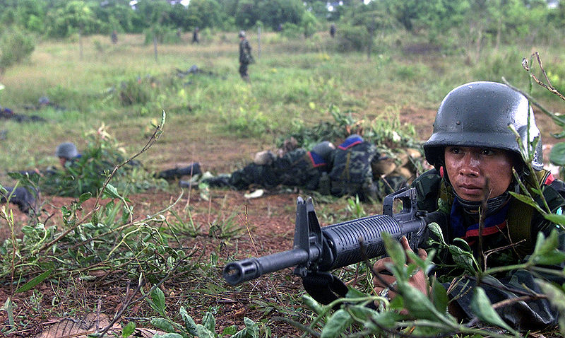 Thai Army soldier with M16A1 2000