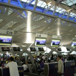 Thai Airways check-in counters at Suvarnabhumi International Airport