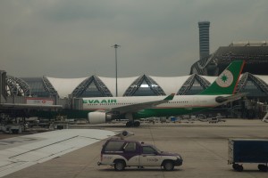 EVA Air Airbus A330 at Suvarnabhumi Airport