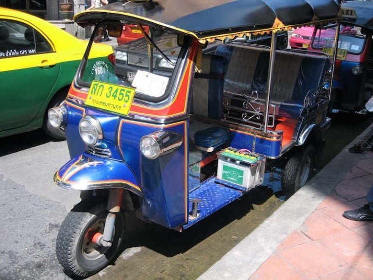 A tuk tuk in Bangkok